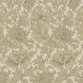 William Morris Chrysanthemum Toile TAUPE Backing 108" or 274cm